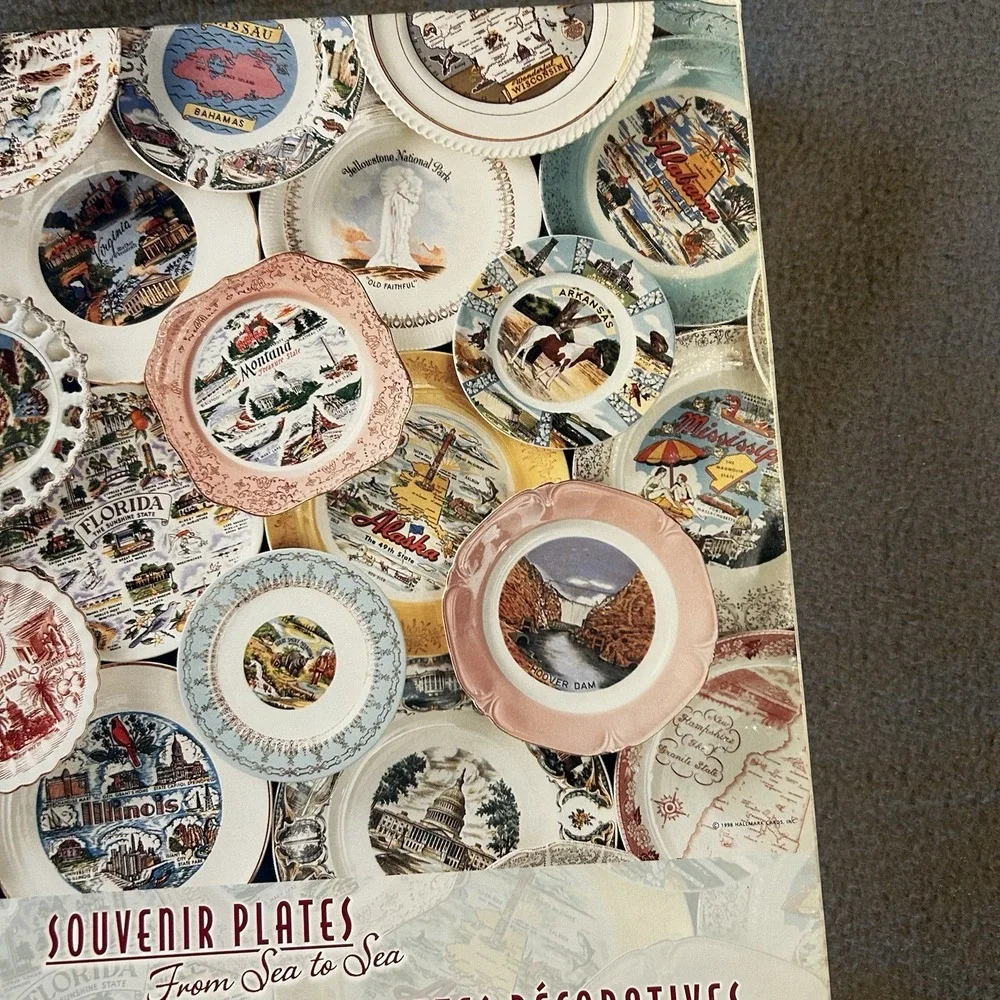 Springbok jigsaw puzzle Souvenir Plates From Sea to Sea 1000 Pieces States USA